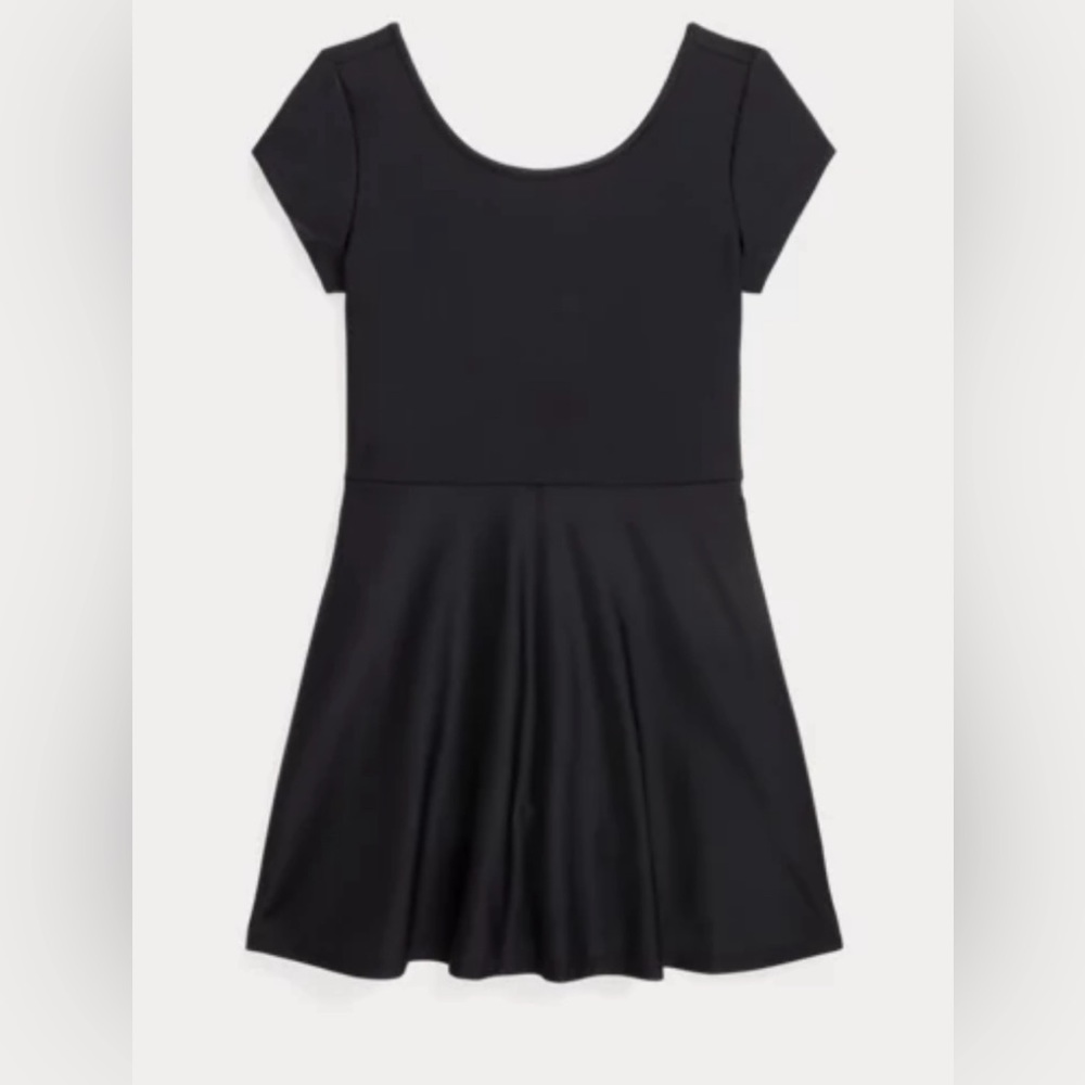 Polo Ralph Lauren Girls Performance Jersey Dress Black Size Small S(7)